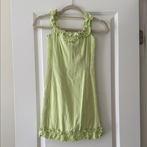 Lulu's Light Green Ruffle Dress